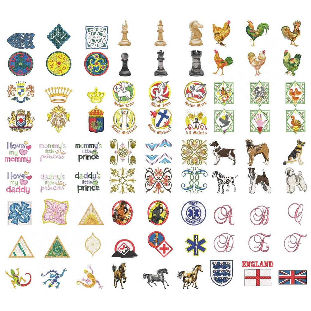Brother Machine Embroidery Designs Collection Download Embroidery Files In PES Also Compatible With 3