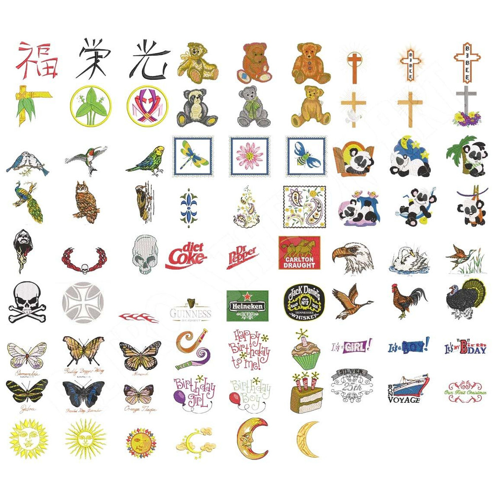 Brother Machine Embroidery Designs Collection Download Embroidery Files In PES Also Compatible With 6
