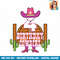 4th Birthday Cowgirl 4 Years Old Girl Rodeo Lover Party PNG Download.jpg