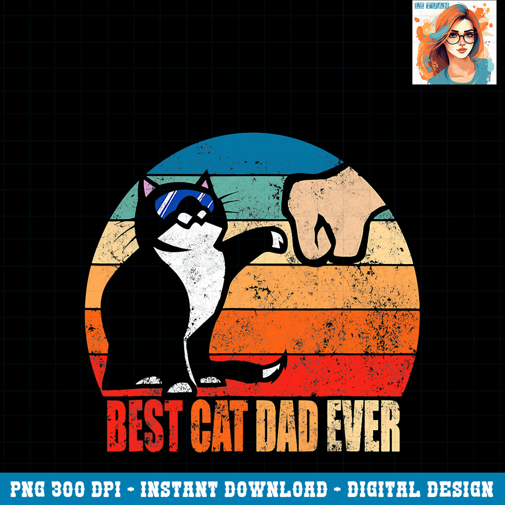 Best Cat Dad Ever Shirt Vintage Retro Cat Dad Father Day PNG Download.pngBest Cat Dad Ever Shirt Vintage Retro Cat Dad Father Day PNG Download.jpg