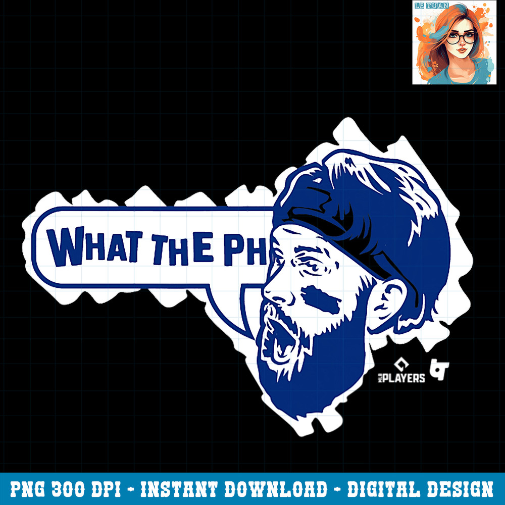 Bryce Harper What the Ph Face Philadelphia Baseball PNG Download.jpg