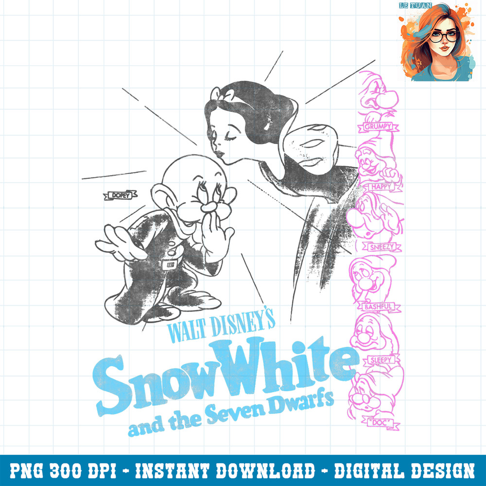 Disney Princess Snow White And The Seven Dwarfs Movie Poster PNG Download.jpg