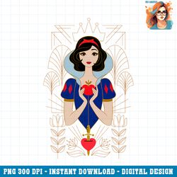 disney princess snow white modern art deco style png download