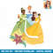 Disney Princess Tiana, Cinderella & Belle Holiday PNG Download.jpg