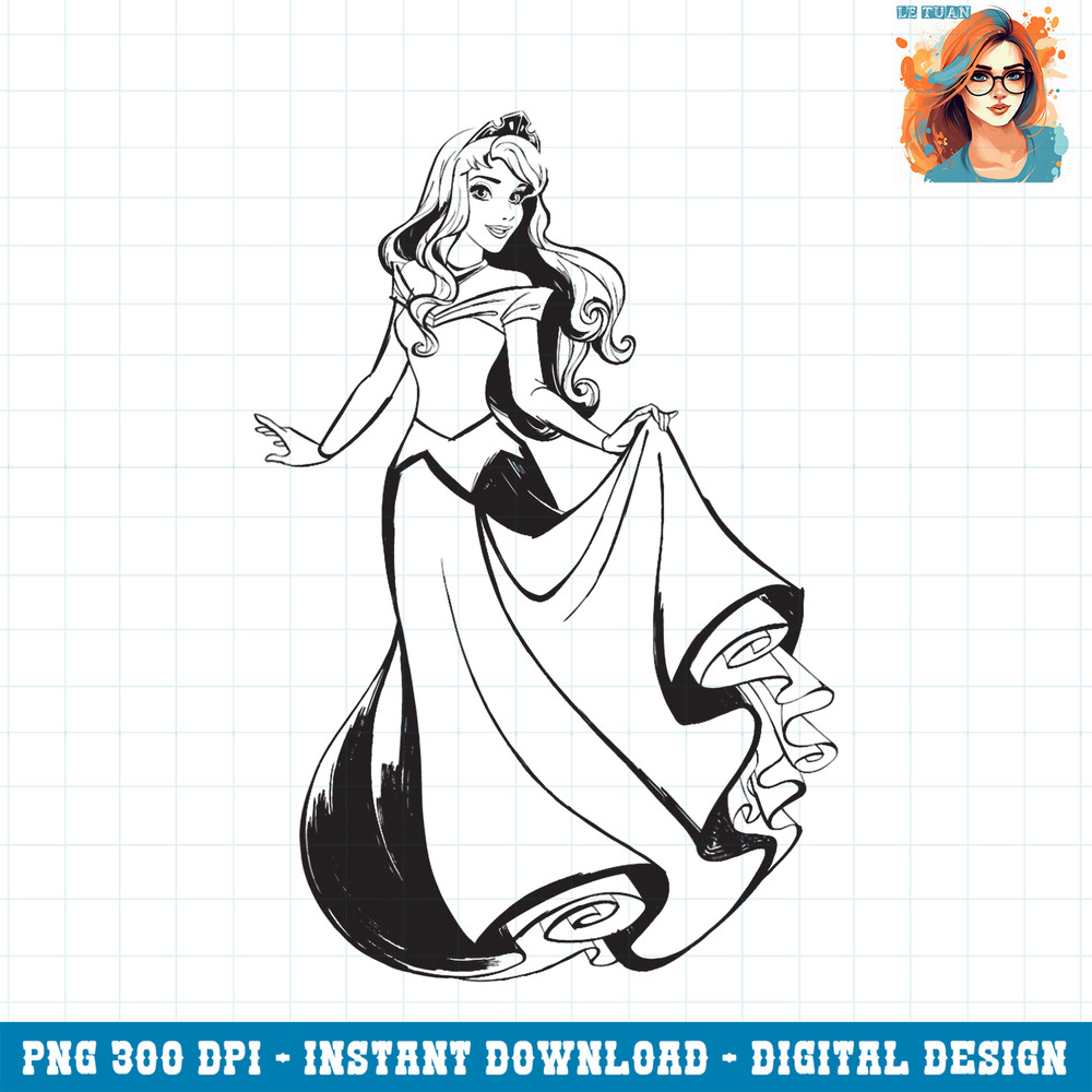 Disney Sleeping Beauty Princess Aurora Ballgown PNG Download PNG Download.jpg