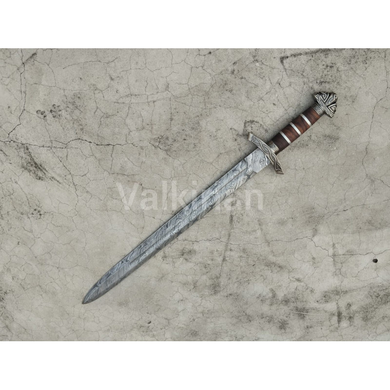 Damascus Steel Viking For Christmas Gift Handmade King Ragnar Lothbrok Sword Wedding Gifts Groomsme 1