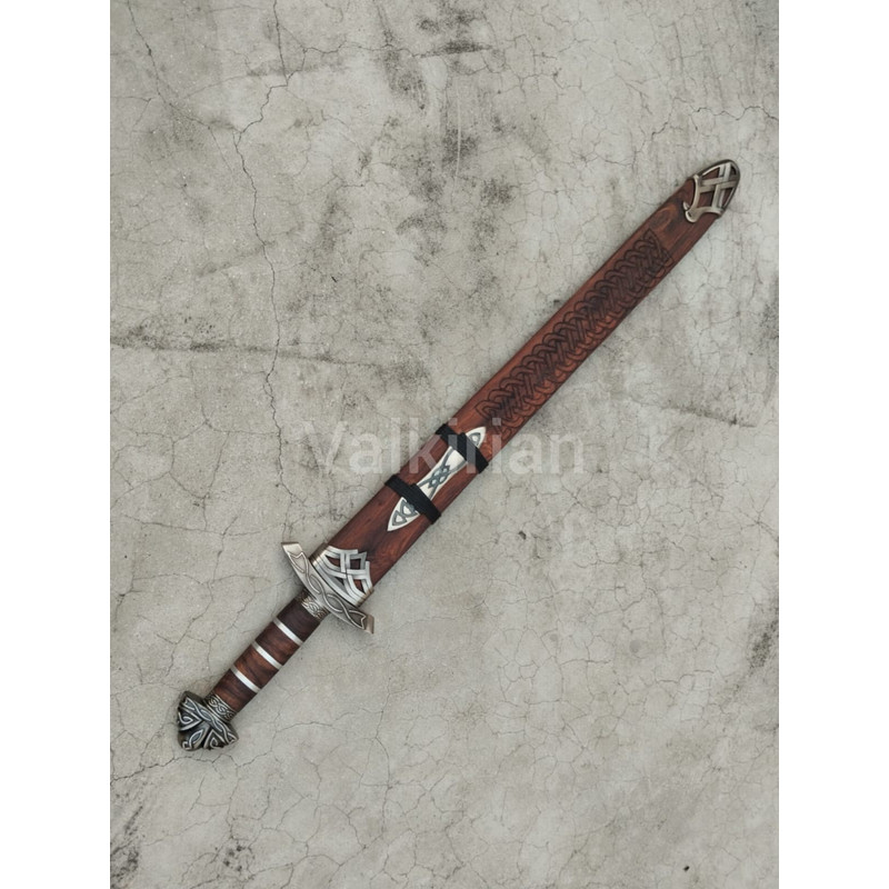 Damascus Steel Viking For Christmas Gift Handmade King Ragnar Lothbrok Sword Wedding Gifts Groomsme 5