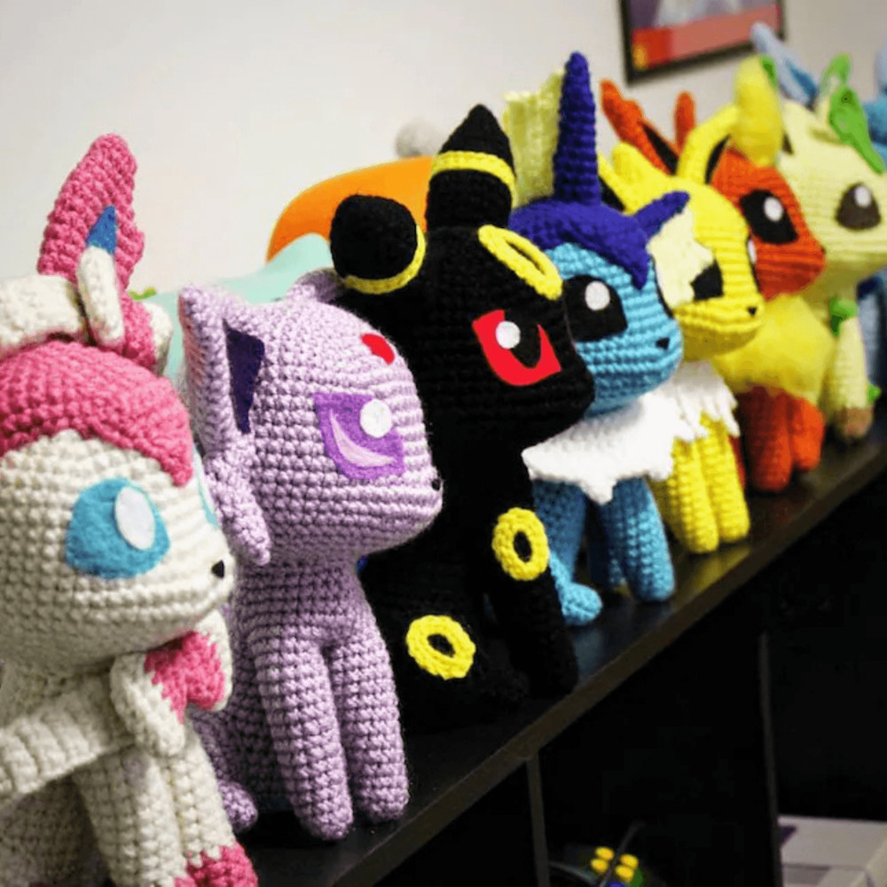 24in1 Pokemon Crochet PDF Pattern Bundle Pikachu Charmander Squirtle Bulbasaur Instant Download 4