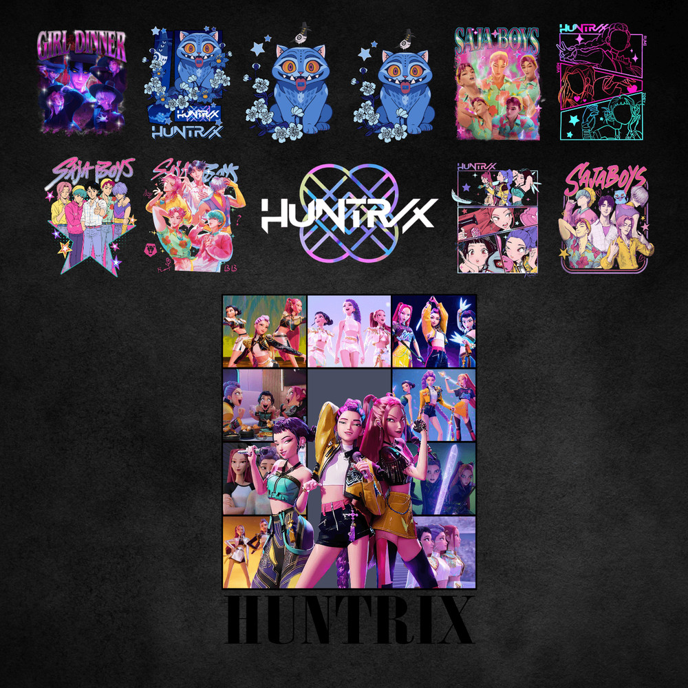 80 Saja Boys Boy Band PNG Bundle Girl Dinner Png Kpop Demon Inspired Movie SVG Demon Hunters Png Kp 2