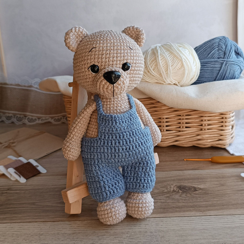 CROCHET BEAR PATTERN Amigurumi Cute Bear Pattern Crochet Tutorial Teddy Bear In Overalls Crochet Pa 0