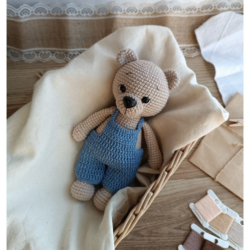 CROCHET BEAR PATTERN Amigurumi Cute Bear Pattern Crochet Tutorial Teddy Bear In Overalls Crochet Pa 1