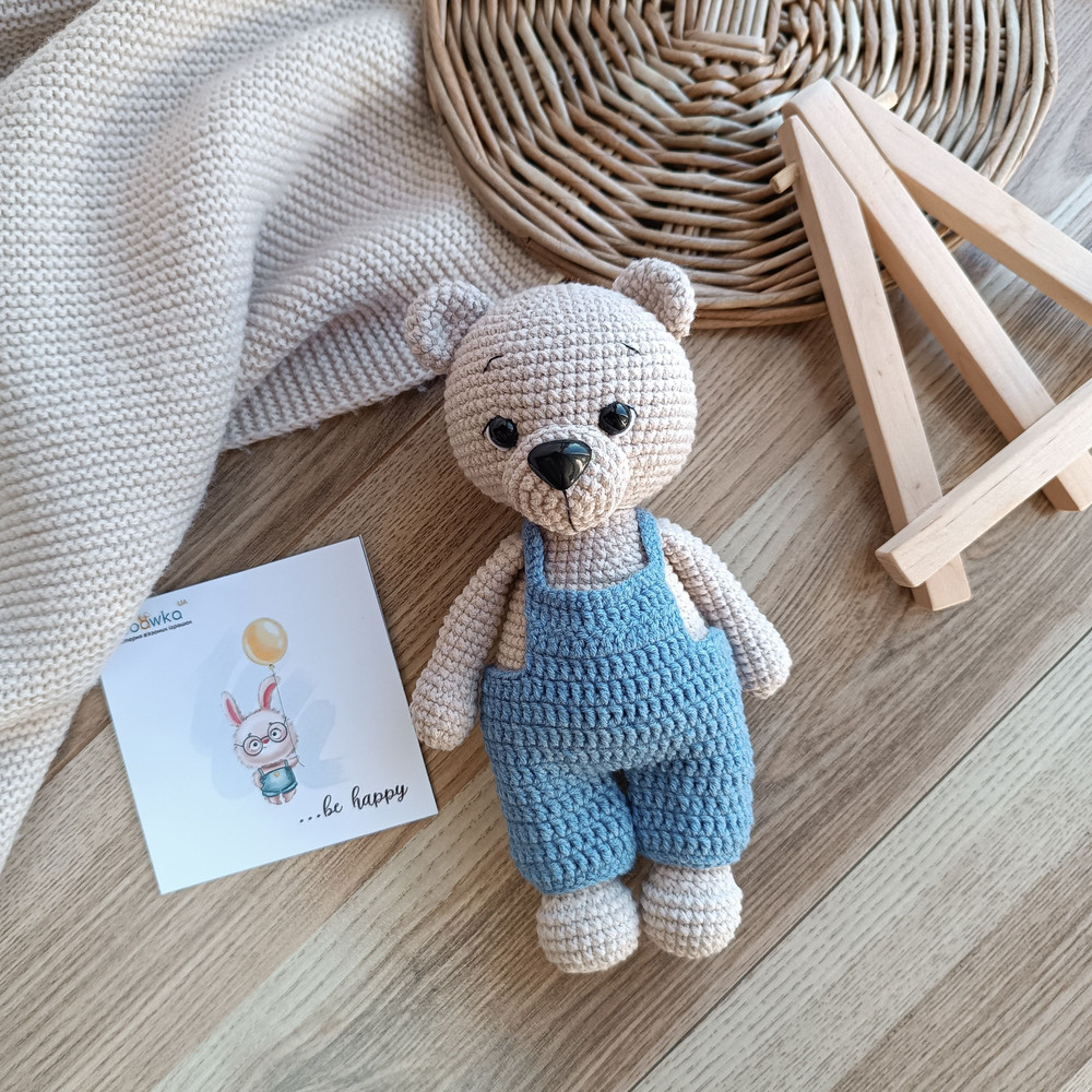 CROCHET BEAR PATTERN Amigurumi Cute Bear Pattern Crochet Tutorial Teddy Bear In Overalls Crochet Pa 2