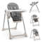 Convertible Baby High Chair with Adjustable Height, Footrest & 3-in-1 Design