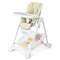 Foldable Baby High Chair with Wheels, Removable Trays & Storage Basket, Adjustable & Portable