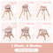 6-in-1 Convertible Highchair with Safety Harness & Removable Tray, Multi-Functional Baby Chair