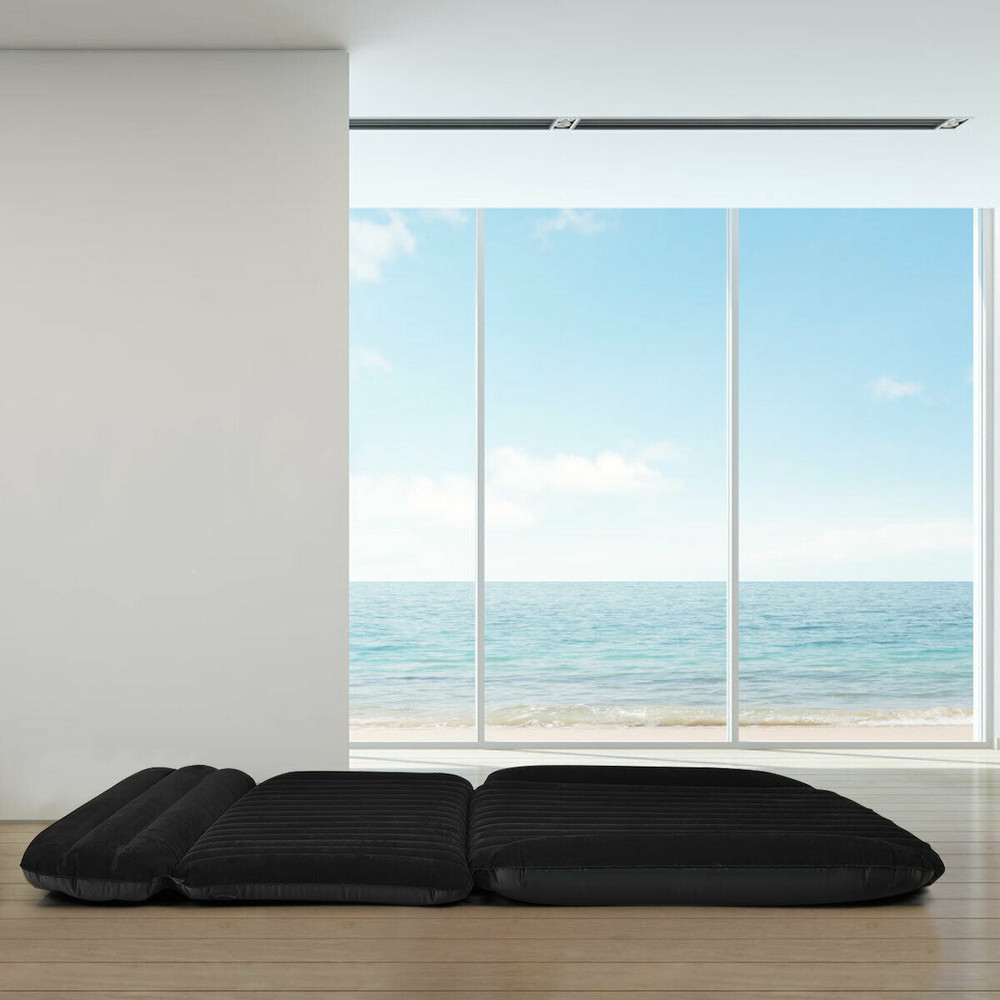 Inflatable SUV Air Backseat Mattress Travel Pad with Pump, Portable Car Travel Bed for Camping & Road Trip Essentials