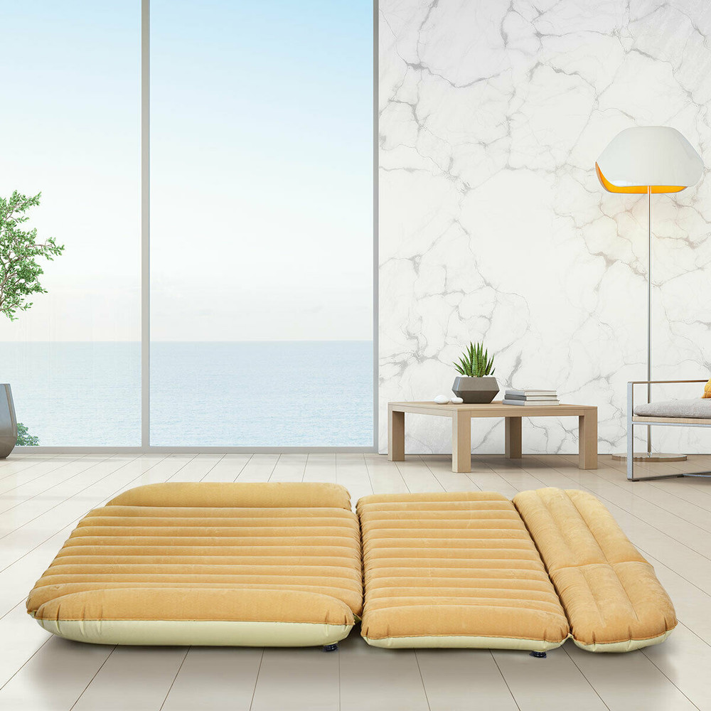 ComfortMax Inflatable SUV Air Backseat Mattress Travel Pad with Pump for Camping & Road Trips