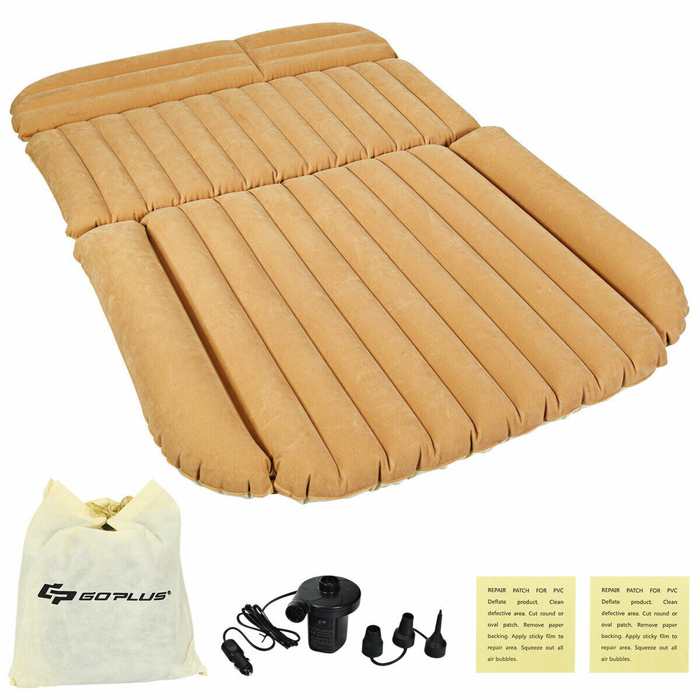 ComfortMax Inflatable SUV Air Backseat Mattress Travel Pad with Pump for Camping & Road Trips