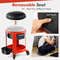 Rolling Mechanic Stool With Removable Padded Seat And Drawers HeavyDuty Workshop Creeper With 360 C 3