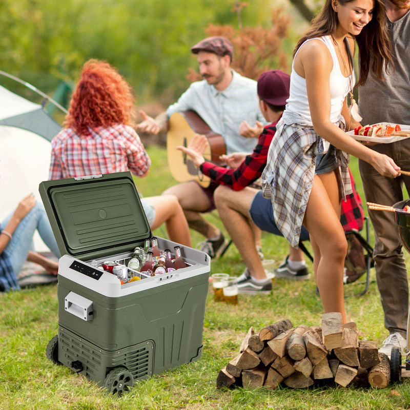 35L/50L 12 Volt Car Refrigerator Portable, Adjustable Freezer & Fridge for Cars, RVs & Camping