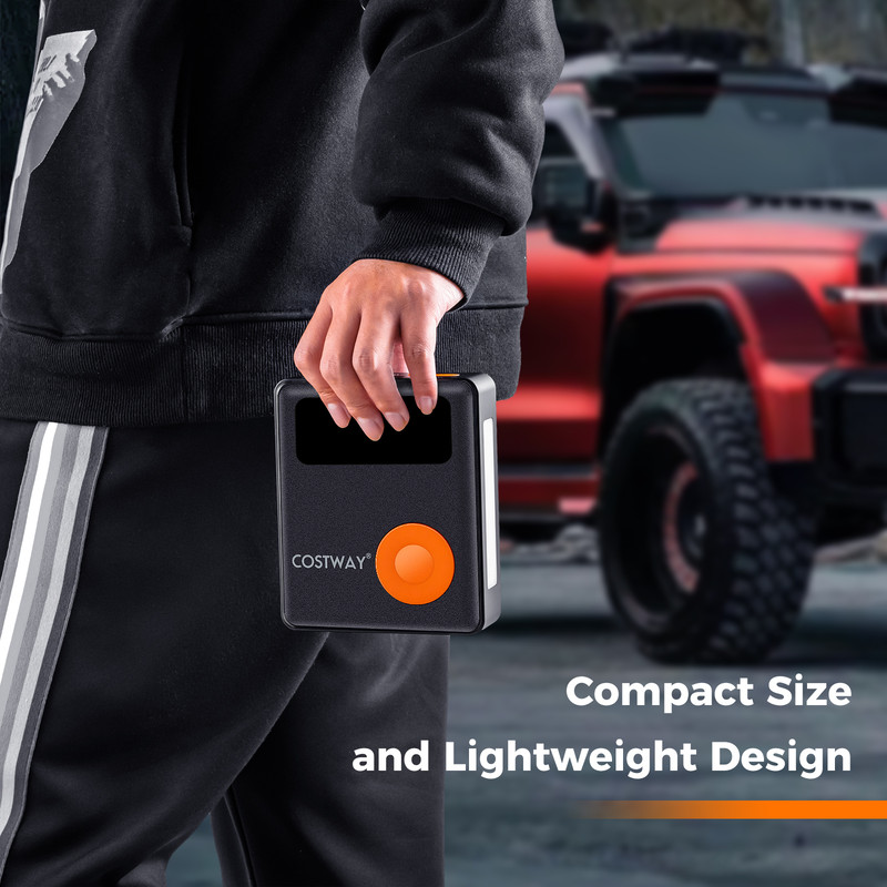 2000A 12V Jump Starter with Air Compressor, 150PSI Digital Tire Inflator for Cars & Trucks