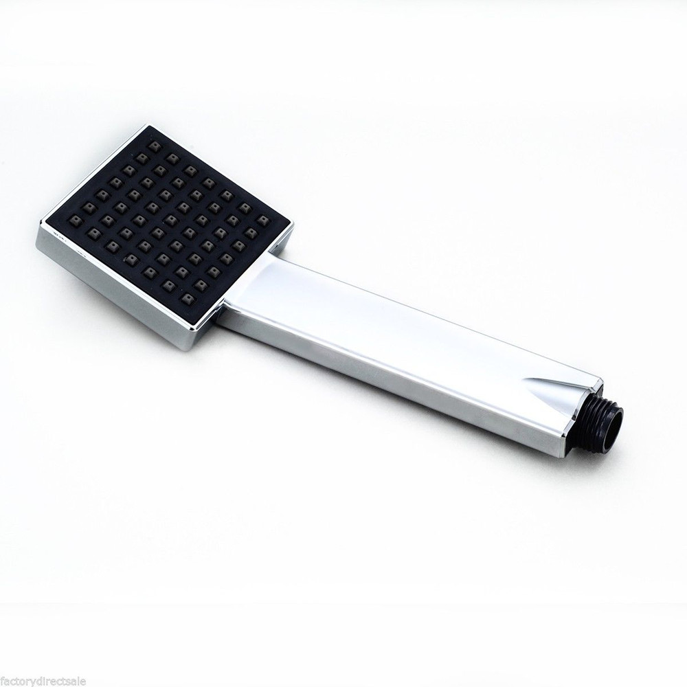 8 Inch LED Rainfall Shower Head with Arm Control Valve & Handspray, Temperature-Sensing Faucet Set