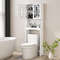 Bathroom Space Saver Organizer, Tall Narrow Storage Cabinet with Adjustable Shelves for Toiletries & Linens