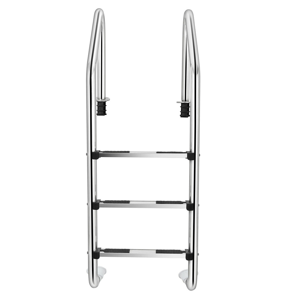 3 Step Stainless Steel Swimming Pool Ladder with Anti Slip Step Heavy Duty & Safe