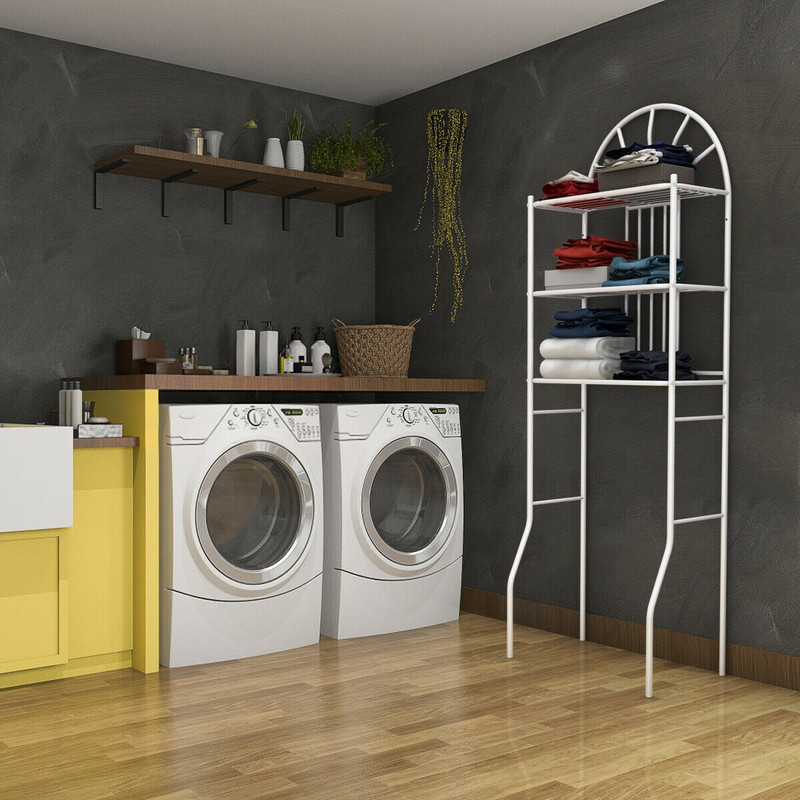 3 Tier Bathroom Rack Over the Toilet Space-Saving Storage Rack with 3 Shelves