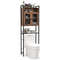 Over the Toilet Storage Cabinet Heavy-Duty Metal Frame, 2 Door Freestanding Bathroom Organizer
