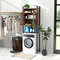 Over the Toilet Storage Cabinet Heavy-Duty Metal Frame, 2 Door Freestanding Bathroom Organizer