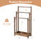 Freestanding Towel Rack 3 Bar Hand Towel Drying Stand with Bottom Storage Shelf