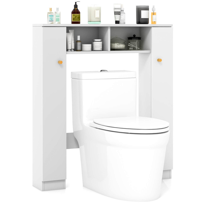 Over the Toilet Storage Cabinet Space-Saving Bathroom Organization with Adjustable Shelves