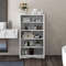 Modern Free-Standing Storage Cabinet Adjustable Shelves for Bathroom Organization & Home Storage