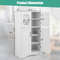 Modern Free-Standing Storage Cabinet Adjustable Shelves for Bathroom Organization & Home Storage