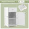 Single Door Bathroom Cabinet with Drawer Adjustable Shelf Storage for Apartment Living & Bathroom Upgrade