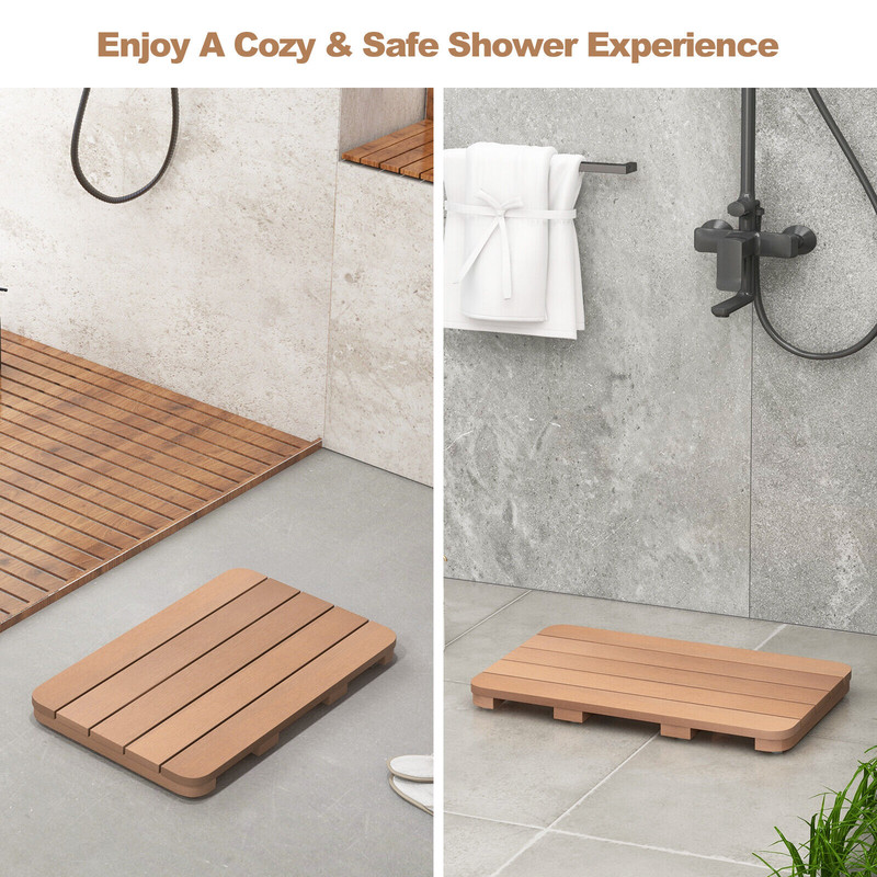 Eco-Friendly Waterproof Shower Mat Anti-Slip Bathroom Essential for Self-Care & Safety