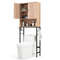 Over the Toilet Storage Cabinet with 2 Doors & Adjustable Shelf Space Saving Bathroom Organizer
