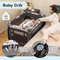 4 in 1 Convertible Baby Playard with Music & Toys, Portable Playpen, Bassinet & Changer