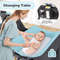 4 in 1 Convertible Baby Playard with Music & Toys, Portable Playpen, Bassinet & Changer