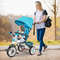 5-in-1 Detachable Baby Stroller Tricycle with Round Canopy
