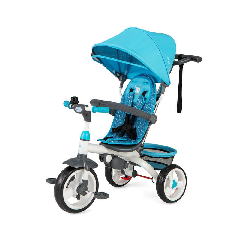 5-in-1 Detachable Baby Stroller Tricycle with Round Canopy