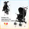 Toddler Travel Stroller for Airplane with Canopy & Adjustable Backrest, Lightweight & Compact
