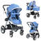 Folding Aluminum Baby Stroller & Jogger with Diaper Bag, Lightweight & Multi-Functional