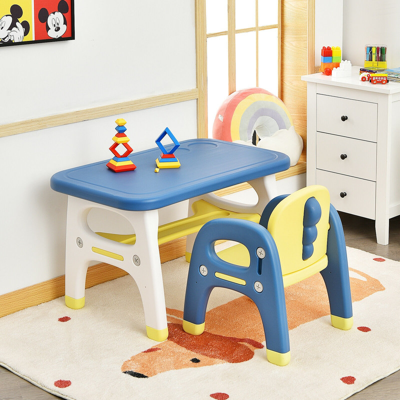 Kids Activity Table and Chair Set with Montessori Toys, Fun & Learning for Preschool & Kindergarten