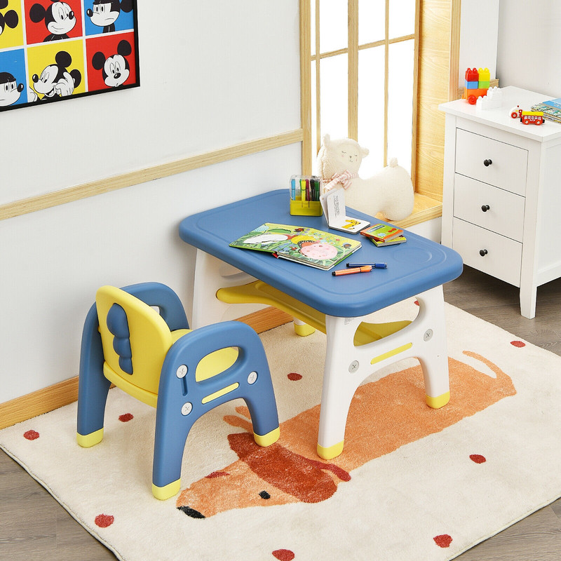 Kids Activity Table and Chair Set with Montessori Toys, Fun & Learning for Preschool & Kindergarten
