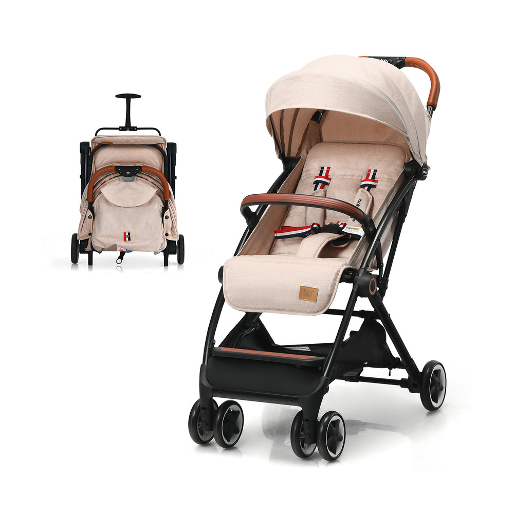 Lightweight Aluminium Frame Baby Stroller with Mosquito Net, Compact & Portable