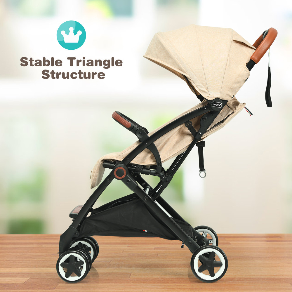 Lightweight Aluminium Frame Baby Stroller with Mosquito Net, Compact & Portable