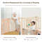 14-Panel Baby Playpen with Lock Door, Foldable Play Yard & Kids Activity Center