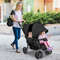 Foldable Lightweight Double Baby Stroller Front & Back Seats for Twins or Siblings